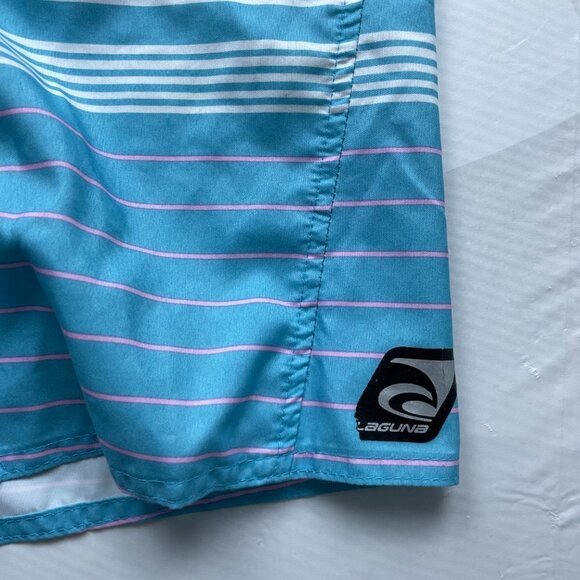 Laguna Boys Blue/Pink Swim Trunks Medium (10-12) - Picture 2 of 7